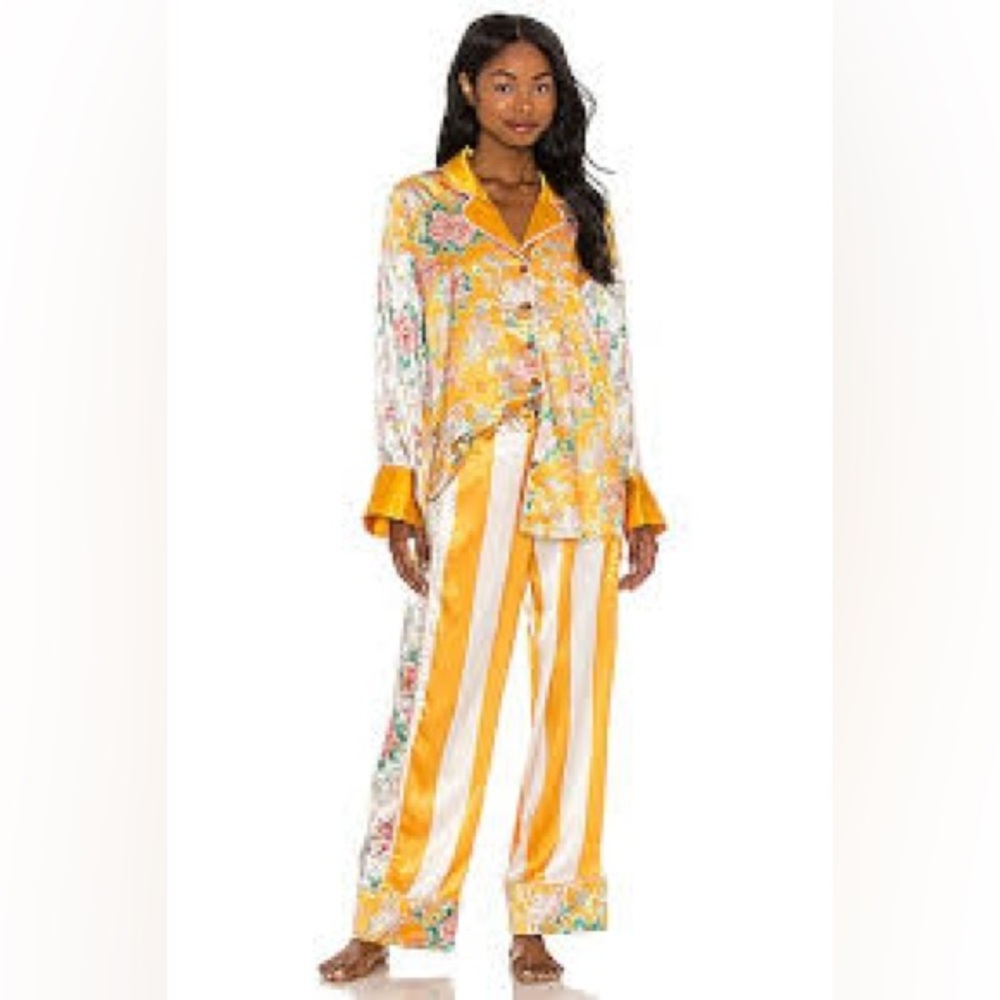 HAH Haht as Hell Pajama Set EUC size XL color Marigold